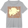 image:imagePompompurin Happy Thoughts Nap Time TShirt SmallHeather Grey