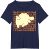 image:imagePompompurin Happy Thoughts Nap Time TShirt SmallNavy Blue