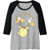 image:imagePompompurin Its My Birthday Raglan Baseball TeeBlackAthletic Heather