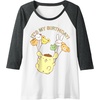 image:imagePompompurin Its My Birthday Raglan Baseball TeeDark Heather GreyWhite