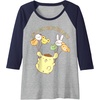 image:imagePompompurin Its My Birthday Raglan Baseball TeeNavy BlueAthletic Heather