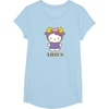 image:imageSANRIO Hello Kitty Zodiac Aries TShirt  UnisexAdults Black Small Short SleeveBaby Blue