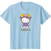 image:imageSANRIO Hello Kitty Zodiac Aries TShirt  UnisexAdults Black Small Short SleeveBaby Blue