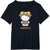 image:imageSANRIO Hello Kitty Zodiac Aries TShirt  UnisexAdults Black Small Short SleeveBlack