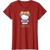 image:imageSANRIO Hello Kitty Zodiac Aries TShirt  UnisexAdults Black Small Short SleeveCranberry Red