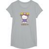 image:imageSANRIO Hello Kitty Zodiac Aries TShirt  UnisexAdults Black Small Short SleeveHeather Grey