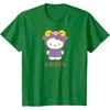image:imageSANRIO Hello Kitty Zodiac Aries TShirt  UnisexAdults Black Small Short SleeveKelly Green