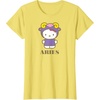 image:imageSANRIO Hello Kitty Zodiac Aries TShirt  UnisexAdults Black Small Short SleeveLemon Yellow