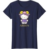 image:imageSANRIO Hello Kitty Zodiac Aries TShirt  UnisexAdults Black Small Short SleeveNavy Blue