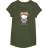 image:imageSANRIO Hello Kitty Zodiac Aries TShirt  UnisexAdults Black Small Short SleeveOlive Green