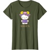 image:imageSANRIO Hello Kitty Zodiac Aries TShirt  UnisexAdults Black Small Short SleeveOlive Green