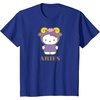 image:imageSANRIO Hello Kitty Zodiac Aries TShirt  UnisexAdults Black Small Short SleeveRoyal Blue