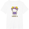 image:imageSANRIO Hello Kitty Zodiac Aries TShirt  UnisexAdults Black Small Short SleeveWhite
