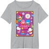 image:imageSANRIO Hello Kitty amp Friends Lunar New Year Festival TShirt  UnisexAdults Black Small Short SleeveHeather Grey