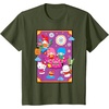 image:imageSANRIO Hello Kitty amp Friends Lunar New Year Festival TShirt  UnisexAdults Black Small Short SleeveOlive Green