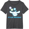 image:imageSanrio Cinnamoroll Birthday TShirt Adult Classic Fit Blue Crew Neck Short SleeveDark Heather Grey