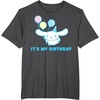 image:imageSanrio Cinnamoroll Birthday TShirt Adult Classic Fit Blue Crew Neck Short SleeveDark Heather Grey