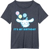 image:imageSanrio Cinnamoroll Birthday TShirt Adult Classic Fit Blue Crew Neck Short SleeveHeather Blue
