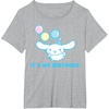 image:imageSanrio Cinnamoroll Birthday TShirt Adult Classic Fit Blue Crew Neck Short SleeveHeather Grey
