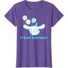 image:imageSanrio Cinnamoroll Birthday TShirt Adult Classic Fit Blue Crew Neck Short SleevePurple Heather