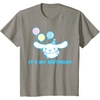 image:imageSanrio Cinnamoroll Birthday TShirt Adult Classic Fit Blue Crew Neck Short SleeveSlate Grey