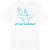 image:imageSanrio Cinnamoroll Birthday TShirt Adult Classic Fit Blue Crew Neck Short SleeveWhite