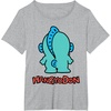 image:imageSanrio Hangyodon Backside Logo Tee Shirt TShirtHeather Grey