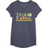 image:imageSanrio Hello Kitty and Friends Daydreaming about Lunch Class TShirtHeather Blue