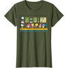 image:imageSanrio Hello Kitty and Friends Daydreaming about Lunch Class TShirtOlive Green