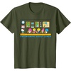 image:imageSanrio Hello Kitty and Friends Daydreaming about Lunch Class TShirtOlive Green