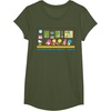 image:imageSanrio Hello Kitty and Friends Daydreaming about Lunch Class TShirtOlive Green
