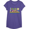 image:imageSanrio Hello Kitty and Friends Daydreaming about Lunch Class TShirtPurple Heather