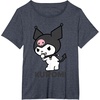 image:imageSanrio Kuromi Backside Logo Tee Shirt TShirtHeather Blue