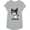 image:imageSanrio Kuromi Backside Logo Tee Shirt TShirtHeather Grey
