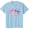 image:imageSanrio Kuromi and My Melody Berries TShirt Small BlackBaby Blue
