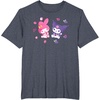 image:imageSanrio Kuromi and My Melody Berries TShirt Small BlackHeather Blue