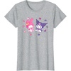 image:imageSanrio Kuromi and My Melody Berries TShirt Small BlackHeather Grey