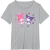 image:imageSanrio Kuromi and My Melody Berries TShirt Small BlackHeather Grey