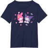 image:imageSanrio Kuromi and My Melody Berries TShirt Small BlackNavy Blue