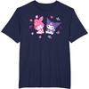 image:imageSanrio Kuromi and My Melody Berries TShirt Small BlackNavy Blue