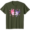 image:imageSanrio Kuromi and My Melody Berries TShirt Small BlackOlive Green