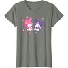 image:imageSanrio Kuromi and My Melody Berries TShirt Small BlackOlive Heather