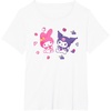image:imageSanrio Kuromi and My Melody Berries TShirt Small BlackWhite