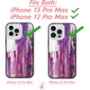 image:imageSonix x Sanrio Case for iPhone 12  iPhone 12 Pro  Compatible with MagSafe  10ft Drop Tested  Tuxedo BobaGlitter  Purple Rain MS