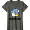 image:imageTuxedosam Character Front and Back TShirt SmallAsphalt Grey