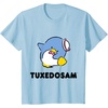 image:imageTuxedosam Character Front and Back TShirt SmallBaby Blue