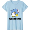 image:imageTuxedosam Character Front and Back TShirt SmallBaby Blue