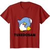image:imageTuxedosam Character Front and Back TShirt SmallCranberry Red