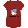 image:imageTuxedosam Character Front and Back TShirt SmallCranberry Red