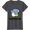 image:imageTuxedosam Character Front and Back TShirt SmallDark Heather Grey